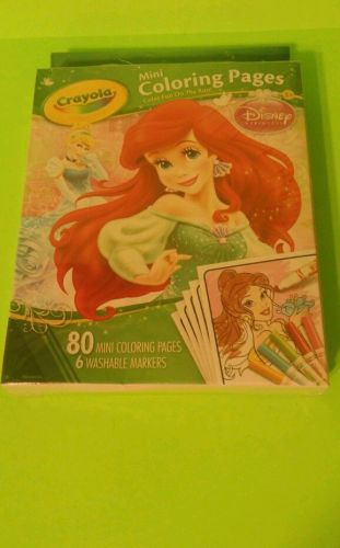 Crayola Disney Coloring Pages w/ 6 Mini Washable markers