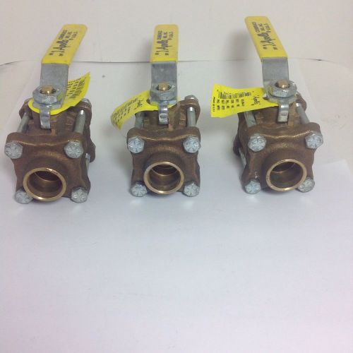 Lot of 3 apollo 3 pc. ball valves 3/4 usa for sale