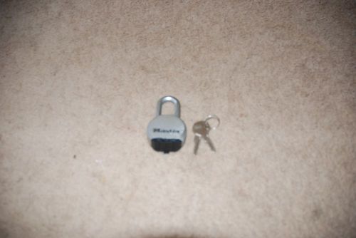 (1) master lock with keys. for sale