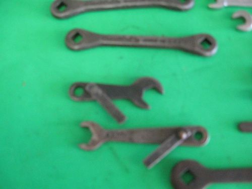 vintage lot 16 machinist tool wrenches Remy Plvmb PrestOAte Bonney spanners