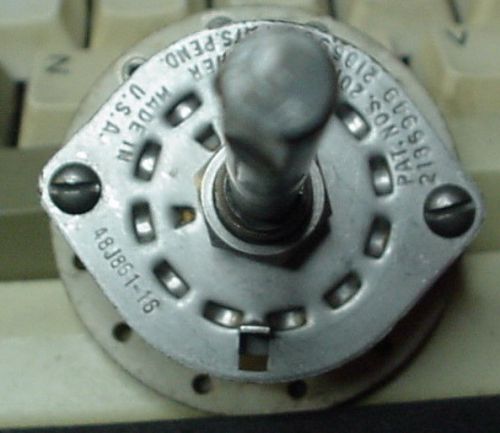 Rotary Switch 48J861-16 NOS SPDT Ceramic Wafer