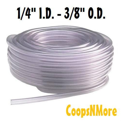 5 FEET OF 1/4&#034; TUBING HOSE FOR OUR RABBIT DRINKER NIPPLES AUTOMATIC WATERER PVC