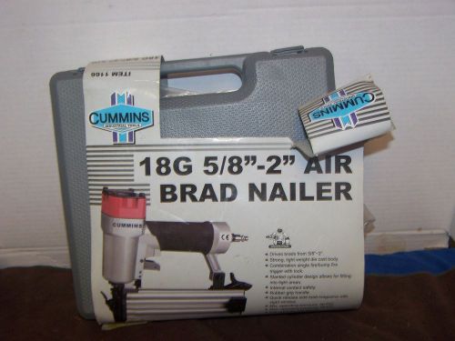 Cummins brad nailer 18G 5/8&#034;-2&#034; Air Brad Nailer