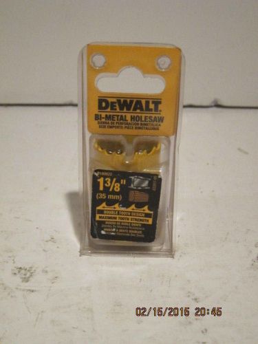 Dewalt 1-3/8&#034; bi-metal hole saw d180048 free shipping, brand new sealed package! for sale