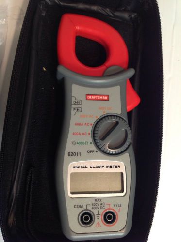 Sears Craftsman Digital Clamp-On Ammeter/Digital Multimeter 600V AC/400V DC