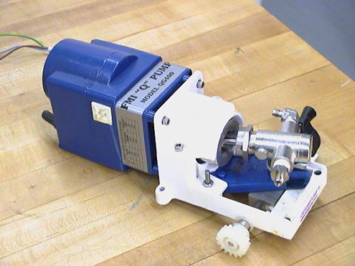 Fmi fluid metering inc qg400 lab pump cerampump q-pump low speed flow for sale