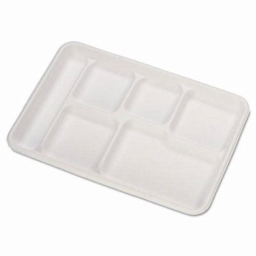 Chinet molded fiber cafe tray, 6-compartment, 125 per bag (huhvalise) for sale