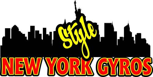 New York Style Gyro Pita Decal 36&#034; Concession  Restaurant Greek Food Vinyl Menu