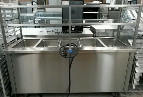 Randell RAN HTD-5S Ranserve Hot Food Table with Glass Shelving