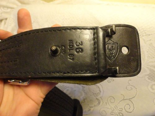 Antique police belt handcuff holder jaydee and safariland belt