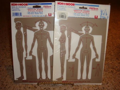 NIP KohINoor Male &amp; Female Human Figures (Template 1140I / Template 1141I)