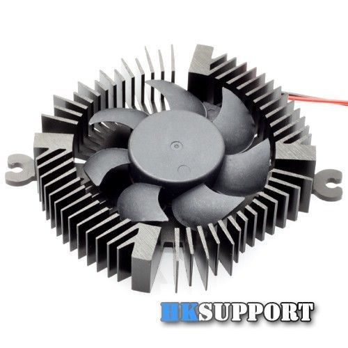 1w 3w 5w led aluminium heatsink with 12v cooling fan (heat sinks in black) for sale