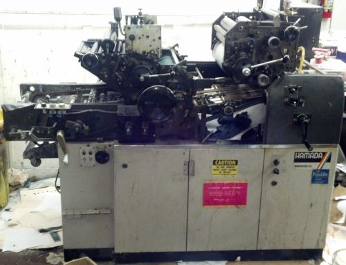 Hamada 660 cd 2 color factory roll away head machine working good! $3,000 or bo! for sale