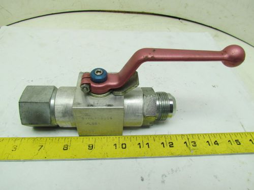Dmic bval-1000s 1&#034; aluminum ball valve full flow #16 jic fittings 400psi for sale