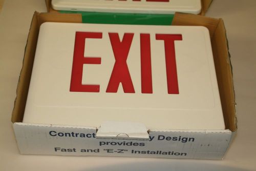 NEW Double Faced EXIT Sign Fixture-Emergency Lighting By Brooks Lighting NIB