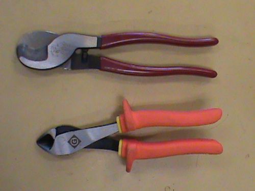 Klein Cable Cutter and Greenlee Electricians Insulated Side Cutter