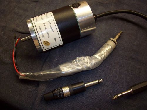 NEW 90 Volt DC Motor 2.25&#034; 0.9A 4900 RPM 25 oz/in TRS 1/4&#034; plugs