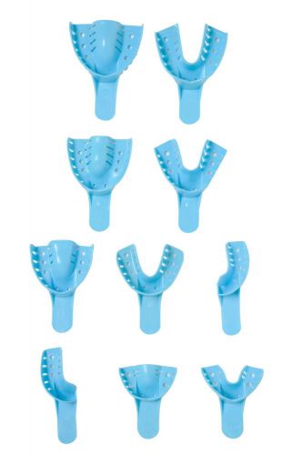 Dental Disposable Impression Tray Set Sizes 1 through 10 Quantity 120 pcs