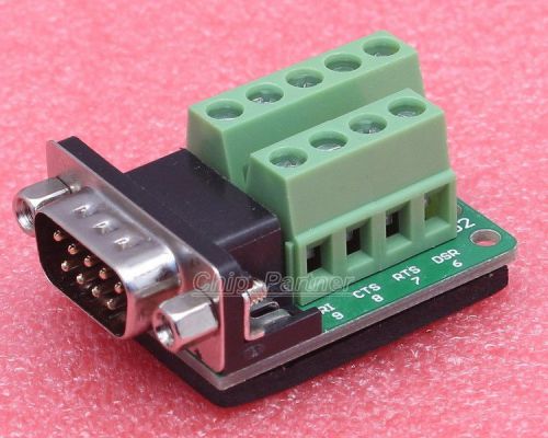 DB9-G2 DB9 Nut Type Connector 9Pin Male Adapter Terminal Module RS232