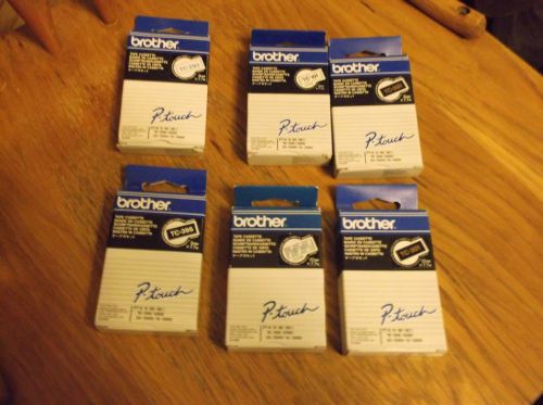 Brand new brother p - touch tape cassette lot of 6 for sale