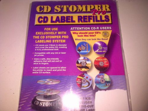 100 CD STOMPER  CD  WHITE LABELS, DIE-CUT