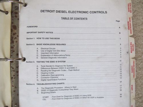 Detroit Diesel DDECIII test and adjust manual