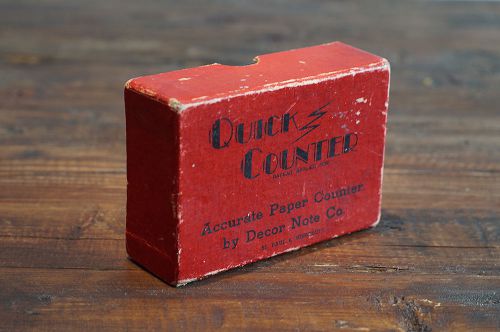 Vintage Paper Counter | Quick Counter | from the Decor Note Co. | St. Paul, MN