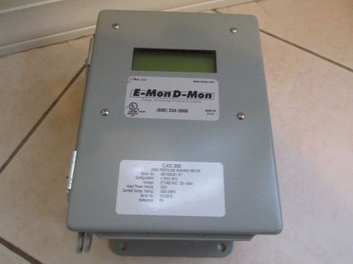 E-Mon D-Mon 4801600CBY Class 3000 4 Wire 277/480 VAC 10VA 1600A KWH/KW Meter