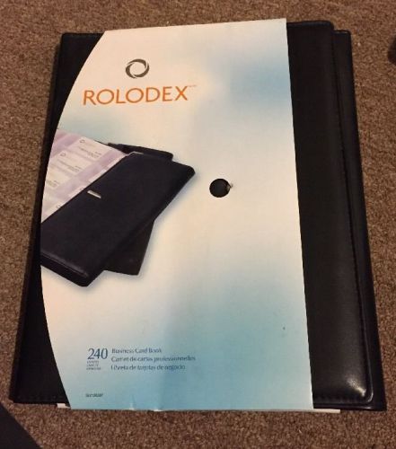 Rolodex Business Card Book 240 Black #SLV126507