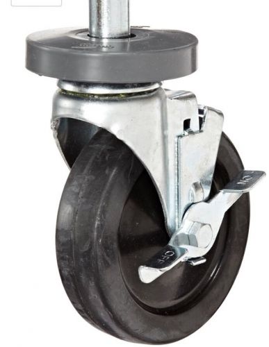 Set of 4 metro 5mb super erecta 5&#034; diameter wheel brake stem caster-brand new for sale