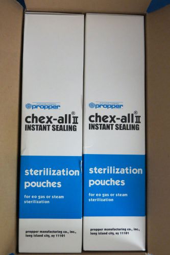 Qty 500 Propper Chex-All II Instant Sealing Sterilization Pouches  7 x12  024012