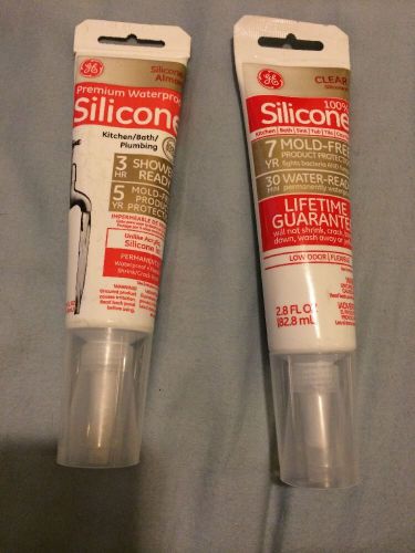 Silicone 100% &#034;clear&#034; &amp; &#034;almond&#034; for sale