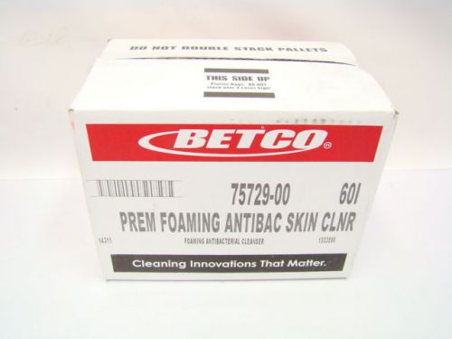 (6) 1000ml Betco Clario Antibacterial Foaming Skin Cleanser Soap Refill (D-1035)