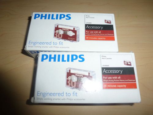Philips MINI Cassettes  model LFH0005 mini cassette tapes 2 BOXES 20 TAPES