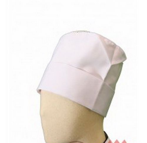 Chef Hat Tall Japanese Style Mesh Ventilation on Top White 1 Pcs