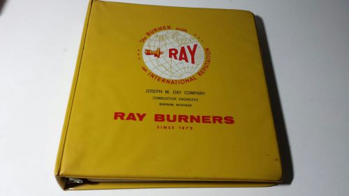 Ray Burners Binder Catalog Bulletins Engineering Guide Technical Data From 1960s