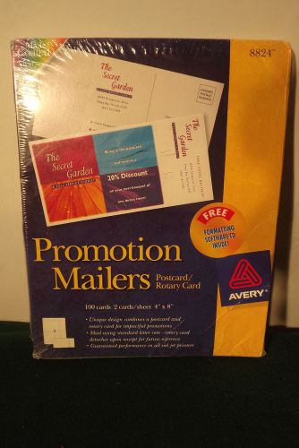 Avery 8824 100 Promotion Postcard Rotary Business Card  FREE SOFTWARE Inkjet