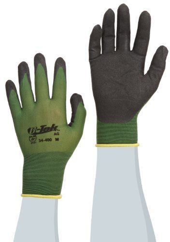 G-Tek 34-400/M Active Grip Black Nitrile Seamless Gloves with Micro Surface Grip