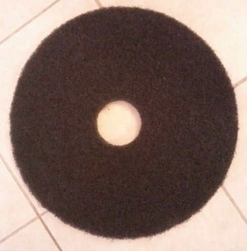 Box of 4 new regency 17&#034; 431mm black floor stripping pads 2152746 for sale