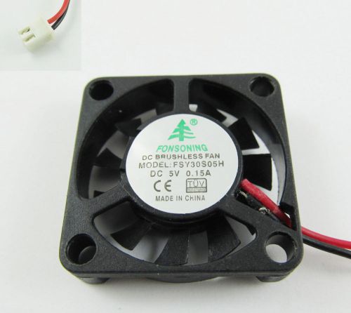 1pcs brushless dc cooling fan 11 blade dc 5v 30mm x30mmx06mm 3006 2 pin wire for sale