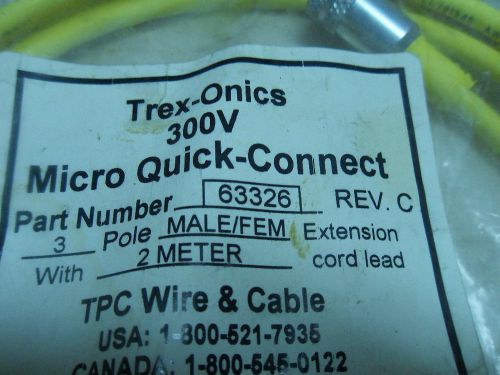 (N1-3) 1 NEW TREXONICS 63326 MICRO QUICK CONNECT