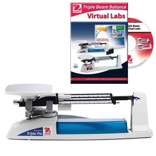 Ohaus tp2611 triple beam pro mechanical 2610g balance with virtual lab software for sale
