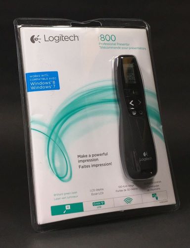 Logitech Professional R800 Presenter Green Laser Pointer 100ft Range 910-001350