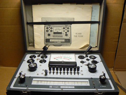 KNIGHT 600B TUBE TESTER IN EX CONDITION! + MANUAL AND OPERATING INSTRUCTIONS