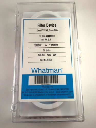 Whatman 7592-004 2um PTFE 46.2mm Diameter  (50 units) NEW/SEALED