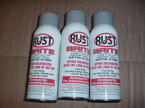 3 brite weld-aid 12.5oz each brite zinc astm-a780 repair galvanizing spray paint for sale