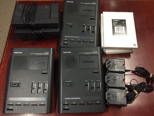 Olympus Pearlcorder T1000 Microcassette Lot Of 3 Units