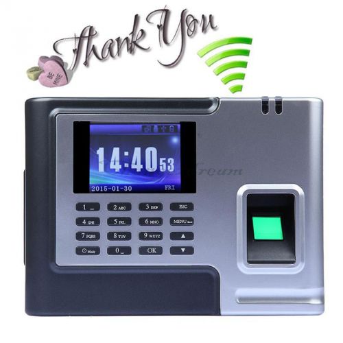 New sk-v8 biometric network server fingerprint time attendance clock tcp/ip usb for sale