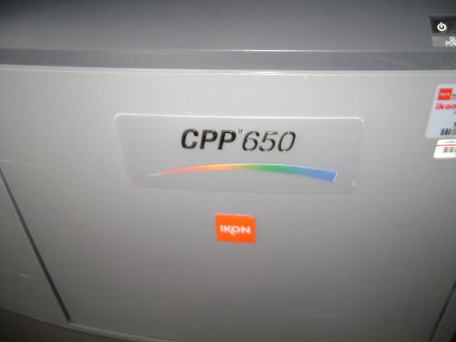 IKON Konica Minolta CPP650 Copier Scanner Finisher Fiery Booklet Printer CPP 650