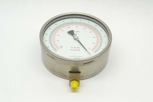 New wika 312.20 -30-0in-hg test 6 in 1/4 in npt vacuum pressure gauge b410315 for sale